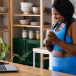 woman getting coaching through telehealth